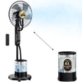 thumbnail image 1 of Pedestal Misting Fan, Mister Cooling Fan with 4L Large Water Tank, 5 Speeds 3 Modes Misting Standing Fan, Floor Fan with Remote for Home Bedroom Patio Outdoor, 1 of 9