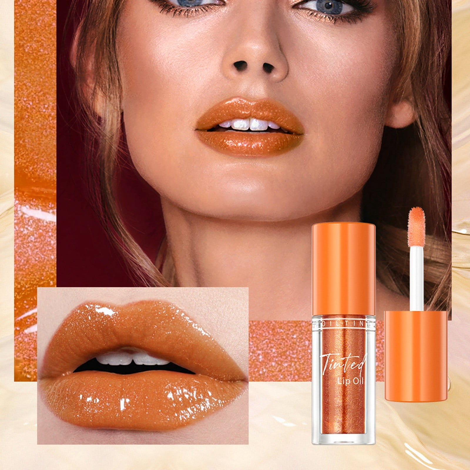 Flavo Lip Gloss for Women Clear Peach Lip Gloss Korean Jelly Lipstick Clear Flowers for Lip Gloss Making Every Girl Needs Lipstick Lip Lip Plumper - Clear Make Your Own Lip Gloss for Adults Clear Lip