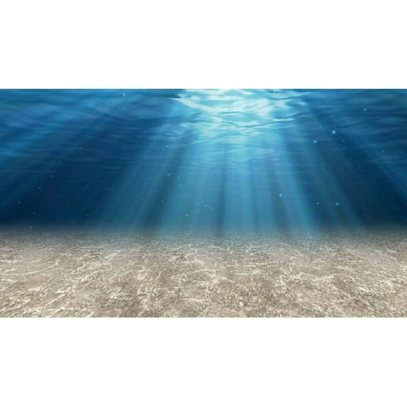 Light In Water Canvas Art Deep Ocean Picture Wall Art Blue Sea Framed Painting Wall Decor For Home Office Bedroom Reeady to Hang