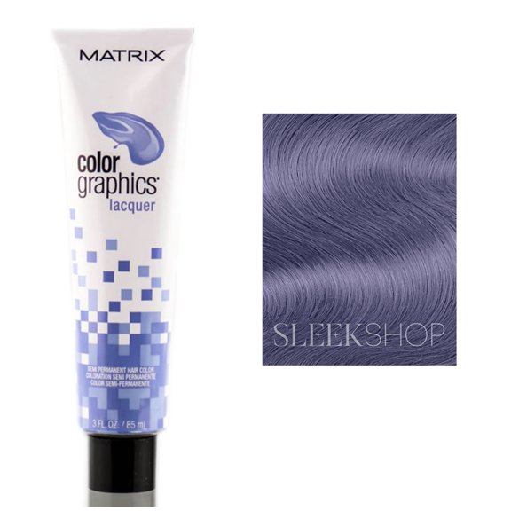 {Light Indigo} Matrix Colorgraphics Lacquer w/ SLEEKSHOP Hair Rat Tail Steel Pin Comb for Scalp