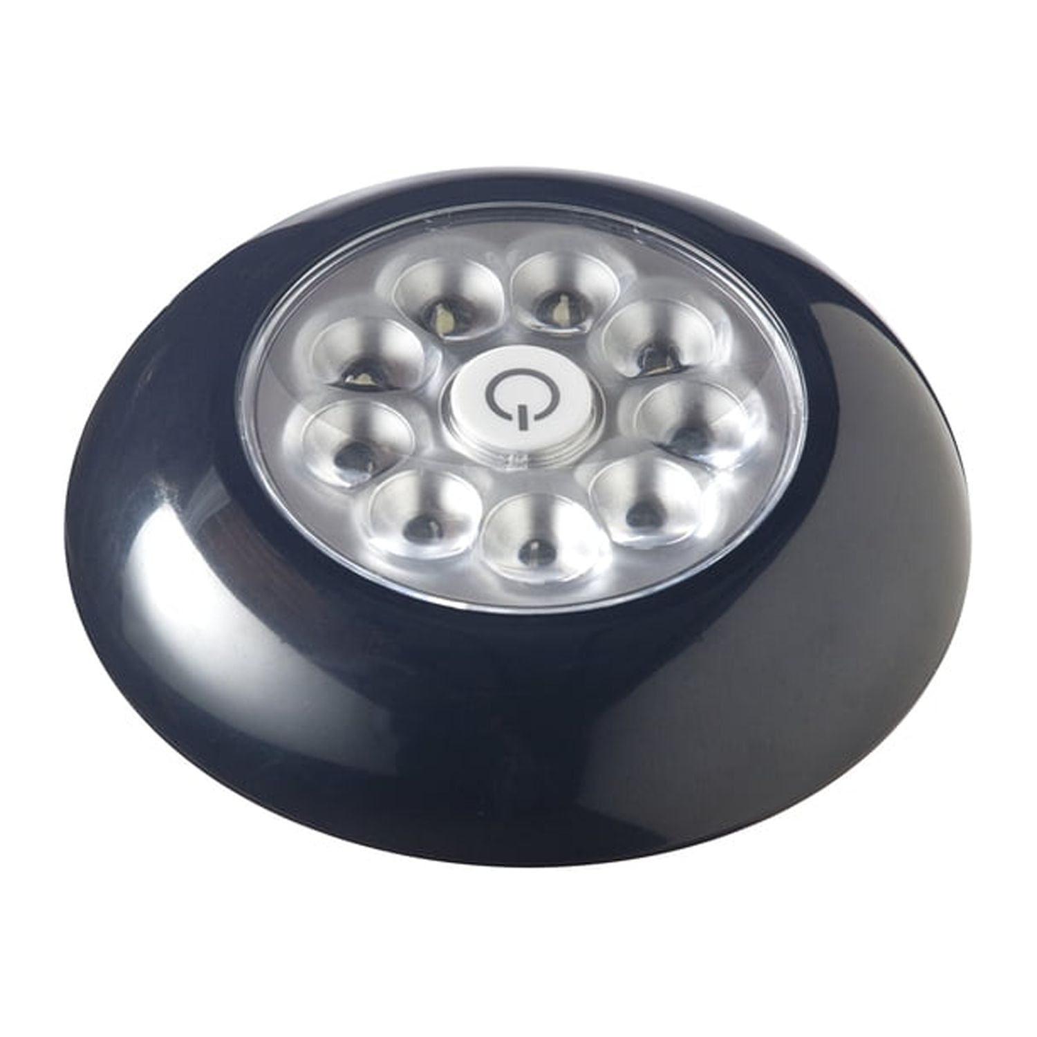 Black Battery-Powered LED Flood Puck Light