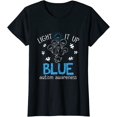 thumbnail image 1 of Light It Up Autism Puzzle Piece (Blue) T-Shirt Women Tops, 1 of 3