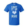 thumbnail image 1 of Light It Up Blue Autism Awareness Men's T-shirt, L, Royal, 1 of 5