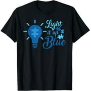 Light It Up Blue - Autism Bulb Unique April 2nd Autistic T-Shirt