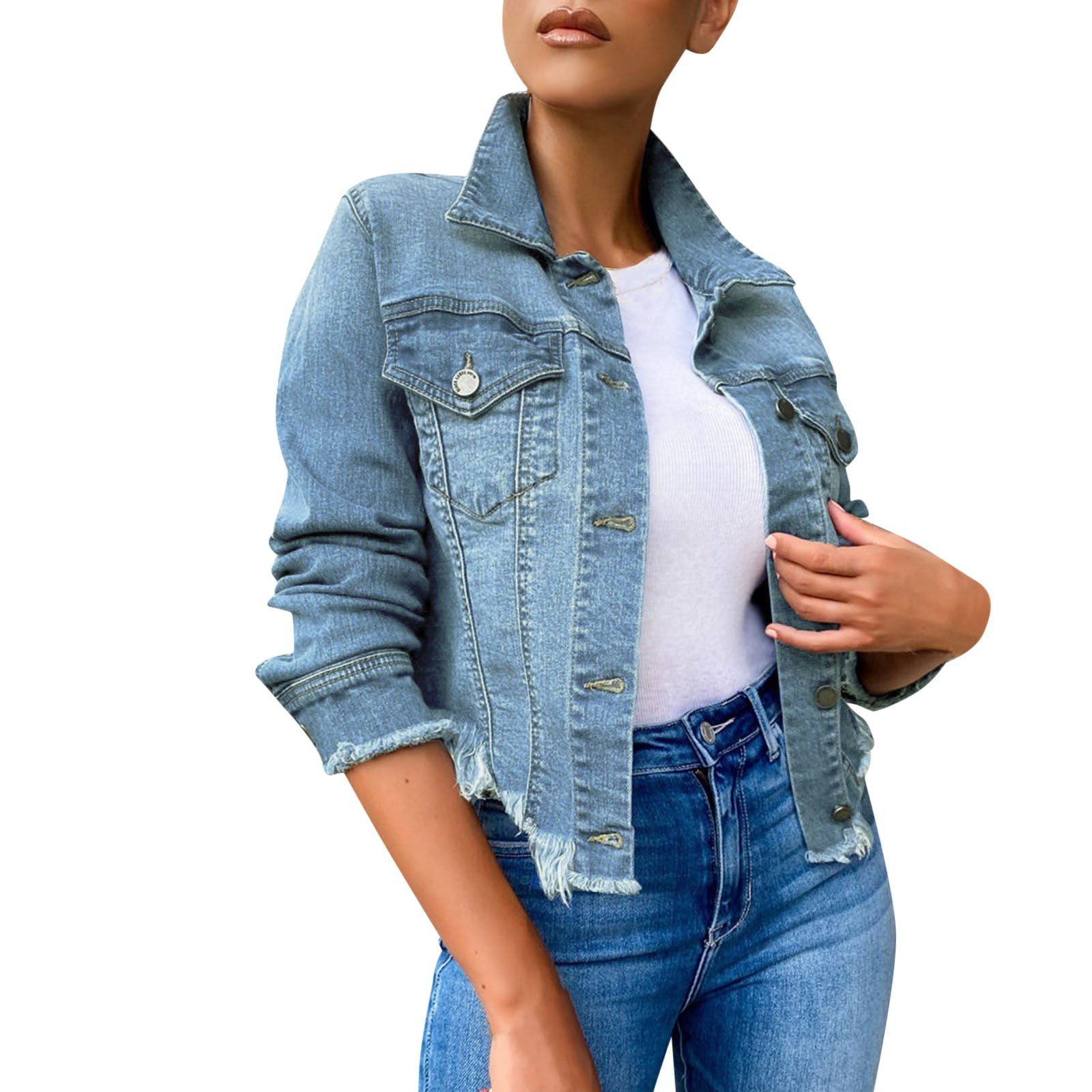 Two Easy Looks For Summer - Styled Snapshots | Light denim jacket, Light  wash denim jacket, Light denim shirt