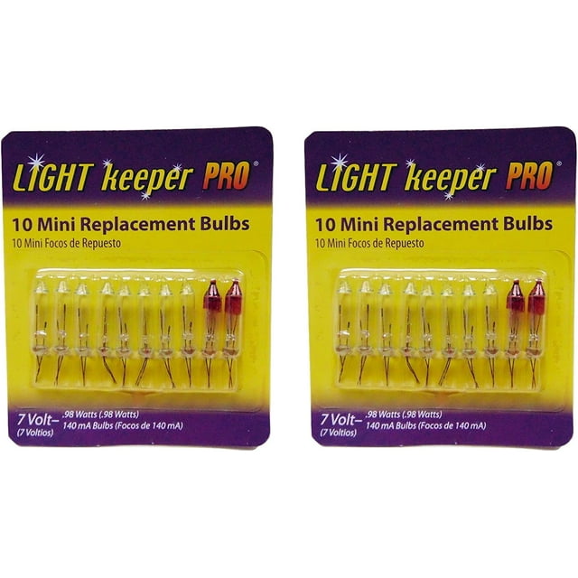 Light Keeper Pro 20 Mini Replacement Bulbs (2 packs of 10 bulbs) for