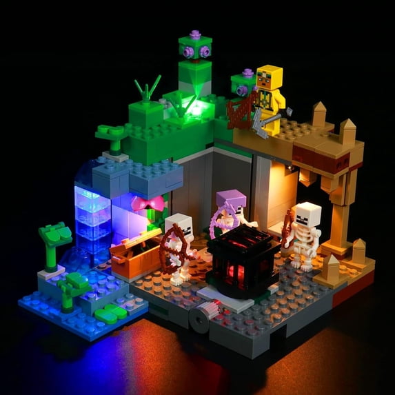 Compatable With Logo Light Kit Compatible with Lego Minecraft The Skeleton Dungeon 21189 ...
