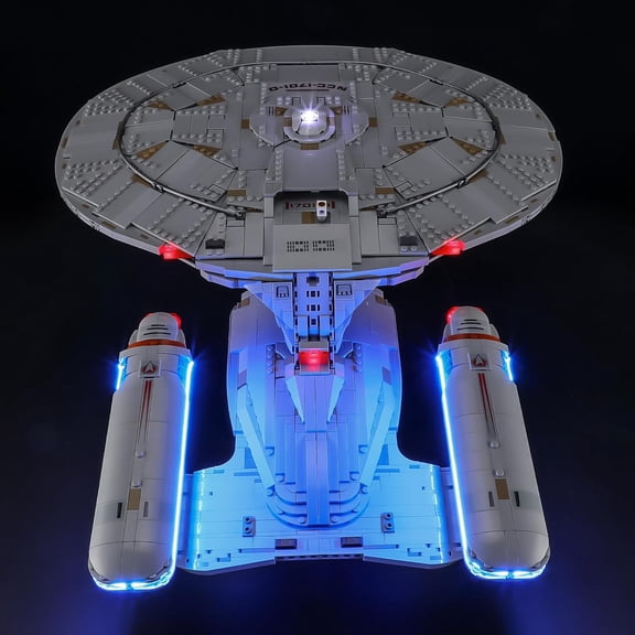 Light Kit for Lego 10356 U.S.S. Enterprise NCC-1701-D Set, Compatible with Lego 10356 Building Blocks Model(Not Include Blocks Set)