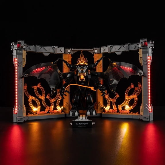Light Kit for Lego Balrog Book Nook #10367 - Led Lighting DIY Gift Compatible with Building Blocks Model (NOT Included The Model Set)