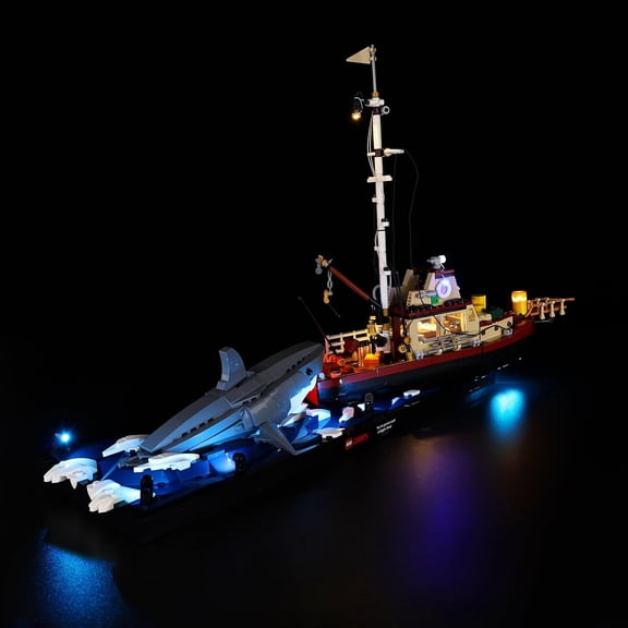 Light Kit for Lego Jaws 21350 - Led Lighting DIY Gift Compatible with Building Blocks Model (NOT Included The Model Set)