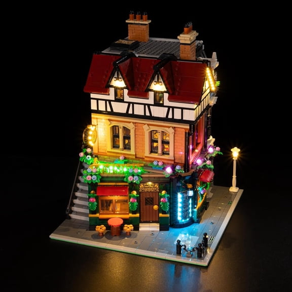 Light Kit for Lego Tudor Corner 10350 - Led Lighting DIY Gift Compatible with Building Blocks Model (NOT Included The Model Set)