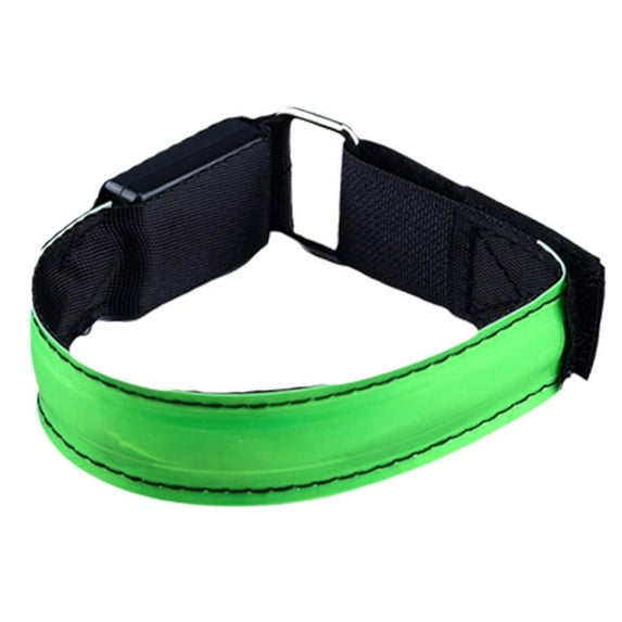 Light Up LED Armband for Running Walking at Night, Running Lights for Runners, Running Lights, High Visibility Reflective Running Gear Adjustable Light Up Arm Bands for Men Women Kids