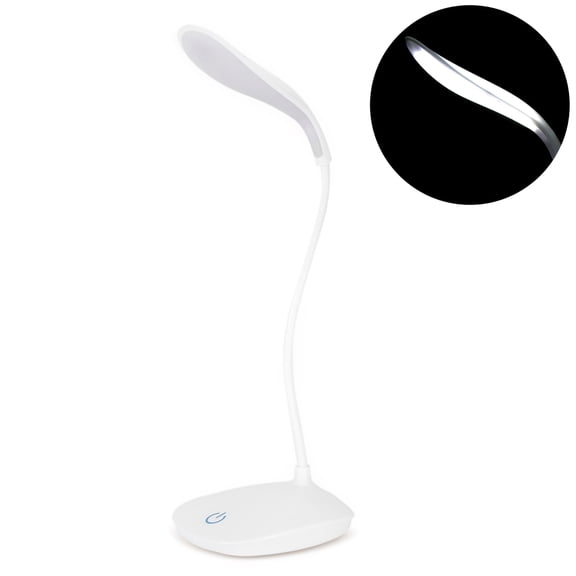 Light Lamp USB Flexible Neck LED Desk Light Dimmable Touch Switch Night Reading Lamp