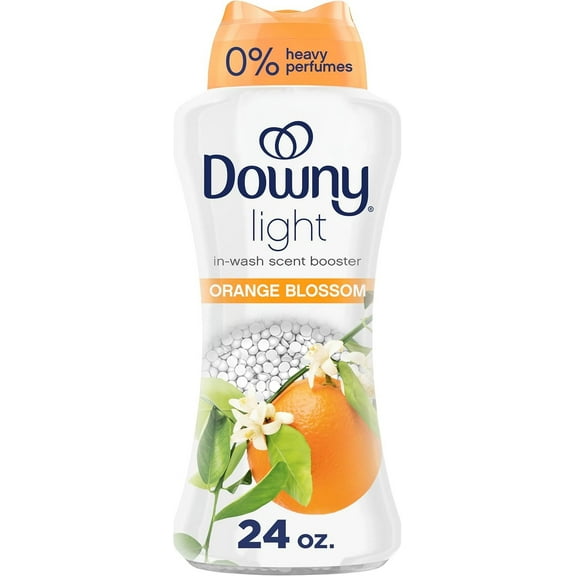 Light Laundry Scent Booster Beads, Orange Blossom Scent, 24.0 OZ, In-wash fabric beads designed to be gentle with a light boost of scent, No Heavy Perfumes