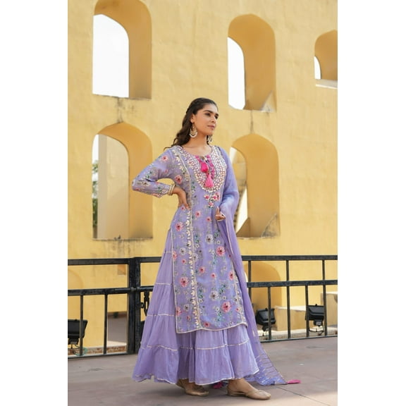 Light Lavender Nina Palazzo Set