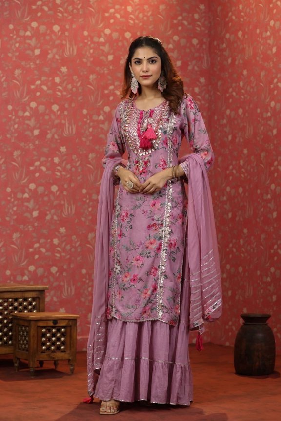Light Lavender Nina Palazzo Set