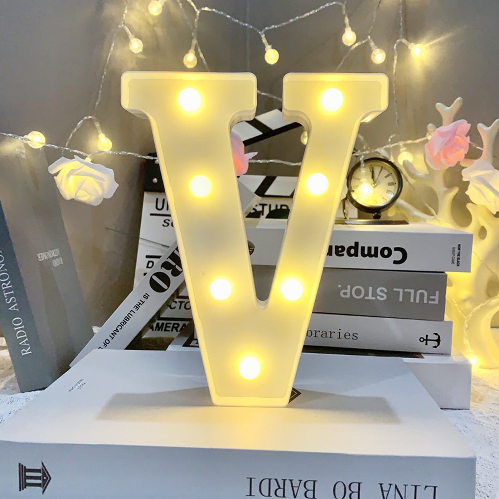 Light up Letter LED 8.6inch Alphabet Number Symbol Plastic Battery ...