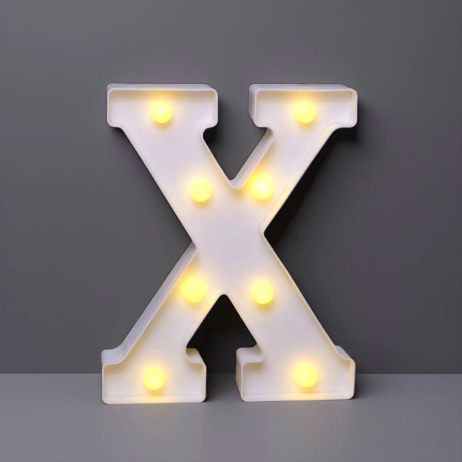 Light Up Letters, LED Letter Lights 26 Alphabet,Bulb Marquee Light Up ...