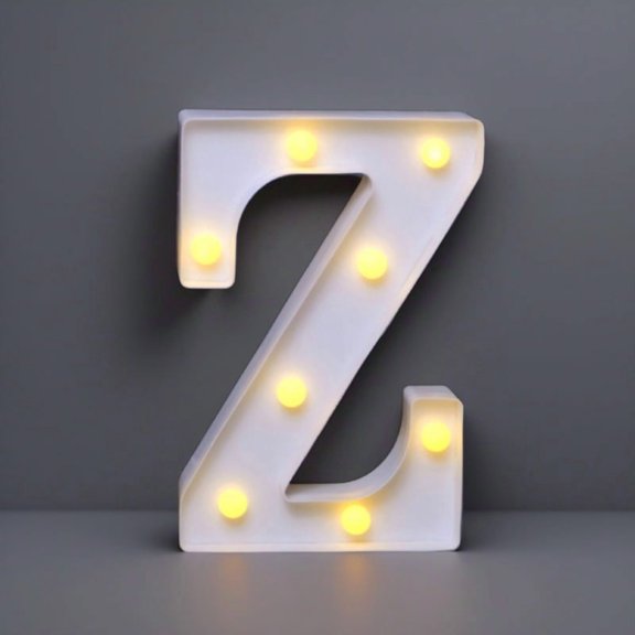 Light Up Letters, LED Letter Lights 26 Alphabet,Bulb Marquee Light Up Letters, Lighted Letter Sign Night Light for Home Party Wedding Birthday Graduation Decor-Z
