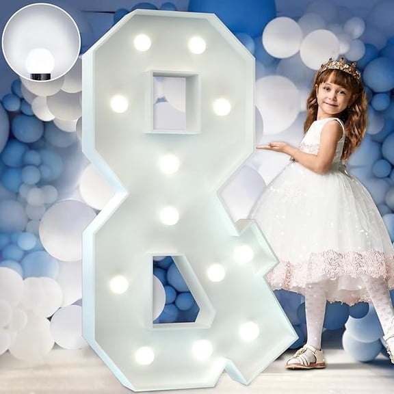 Light Up Letters, Marquee Letters 4 Feet Tall with Cool White Light, Large Letter for Party Baby Shower Wedding Event Graduation Decoration, Marry Me Light Up Letter 4ft Marquee Sign Letras &