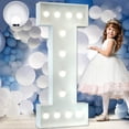 thumbnail image 1 of Light Up Letters, Marquee Letters 4 Feet Tall with Cool White Light, Large Letter for Party Baby Shower Wedding Event Graduation Decoration, Marry Me Light Up Letter 4ft Marquee Sign Letras I, 1 of 6