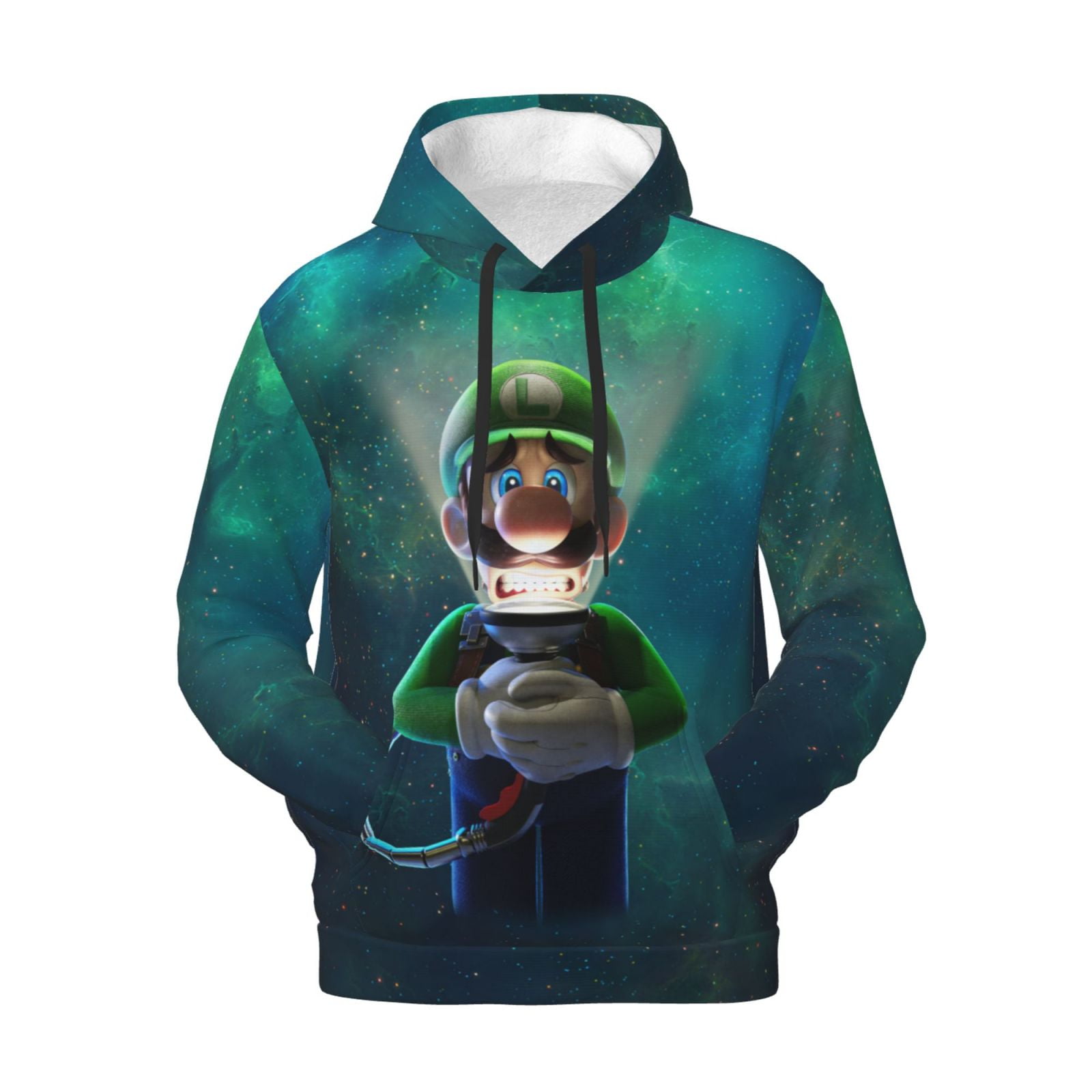 Men's Lightweight Hoodie - Novelty Graphic Pullover Sweatshirt, Soft Polyester, Drawstring Hood