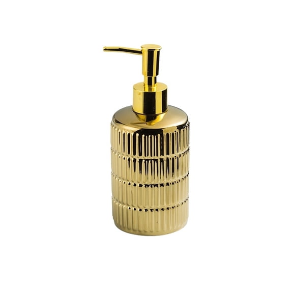 Light Luxury Ceramic Soap Dispenser Hotel Bathroom Lotion Press Pump Bottle