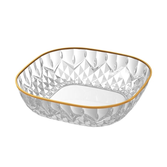 Light Luxury Crystal Bowl, High Transparent Dried Fruit Dish, Snack Candy Plate, Salad Bowl, Home Storage Dinnerware Clear