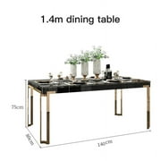 Light Luxury Dining Set 6 Chairs With Modern Table For Large Apartment Home Furniture Exotic Accessories High-End Restaurant