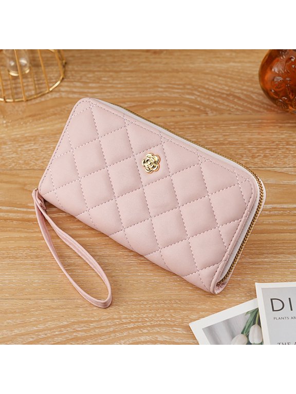 Light Luxury, Fresh and Fragrant Women's Wallet, Soft Pu Wallet,wrist Bag,women's Multi Card Phone Bag/7.7 * 3.9in