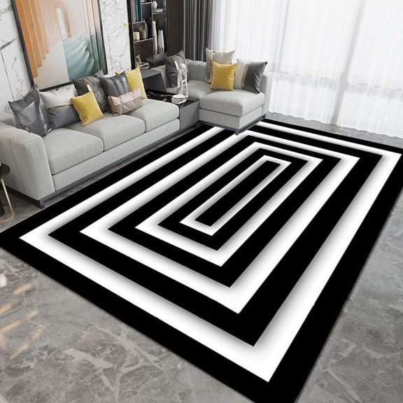 Light Luxury Geometric Large Carpets for Living Room 140x200 Home Interior r Area Rugs Bedroom Carpet Aesthetics Floor Mats