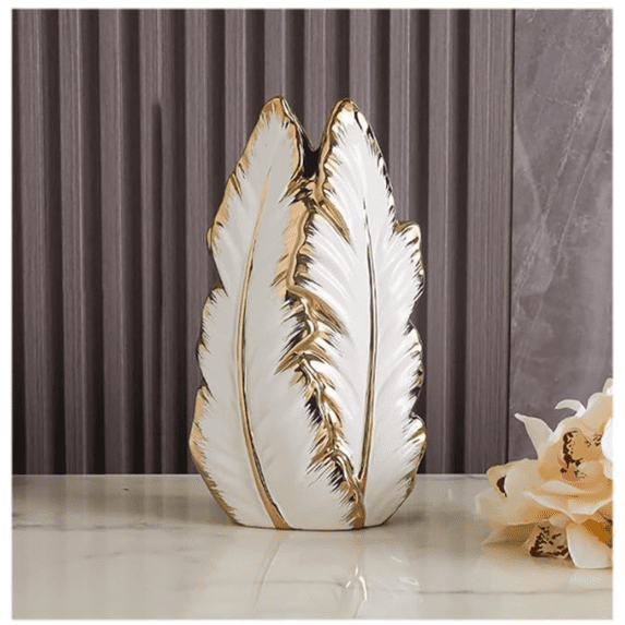 Light Luxury Gold Painted Ceramic high-end vases-Elegant Home Decor-Flower Vase/Contemporary Design - Wedding Table Accent - Boho Pottery
