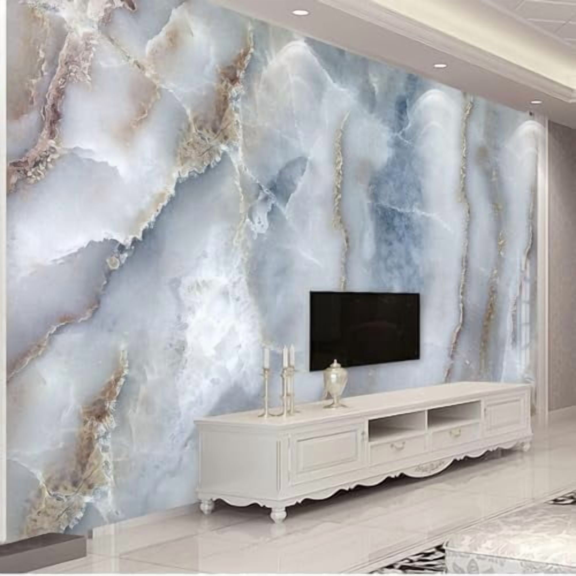 Light Luxury Gradient Marble Texture Wall Murals 3D Wallpaper, Abstract ...