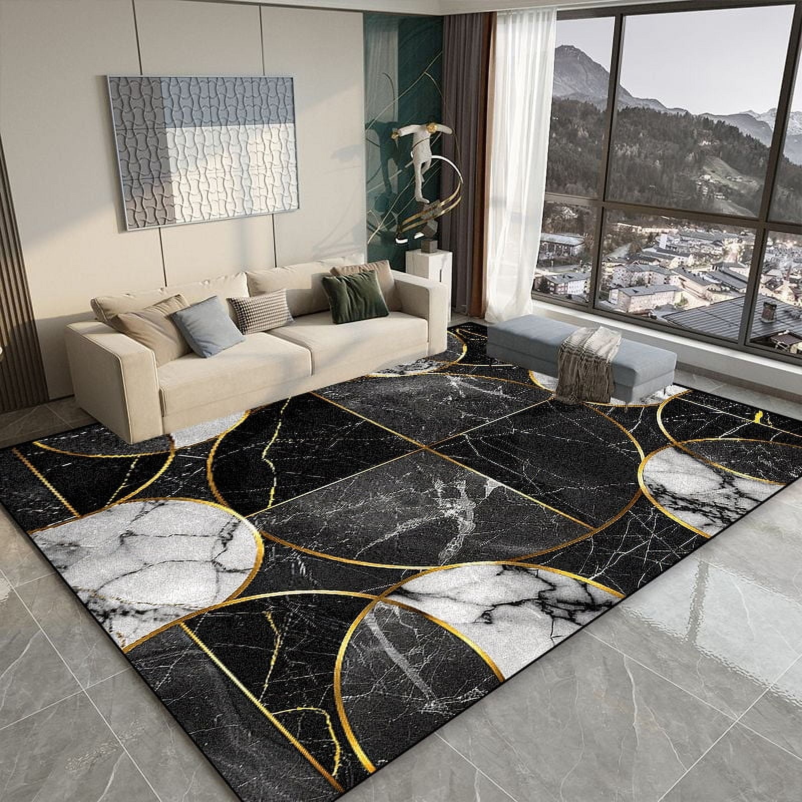 Light Luxury Home Large Carpet Living Room ration Abstract Rugs Hall ...