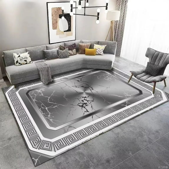 Light Luxury Nordic Large Living Room Carpets 160x230cm Bedroom Bedside Table Floor Decor Mats Washable Study Lounge Area Rugs