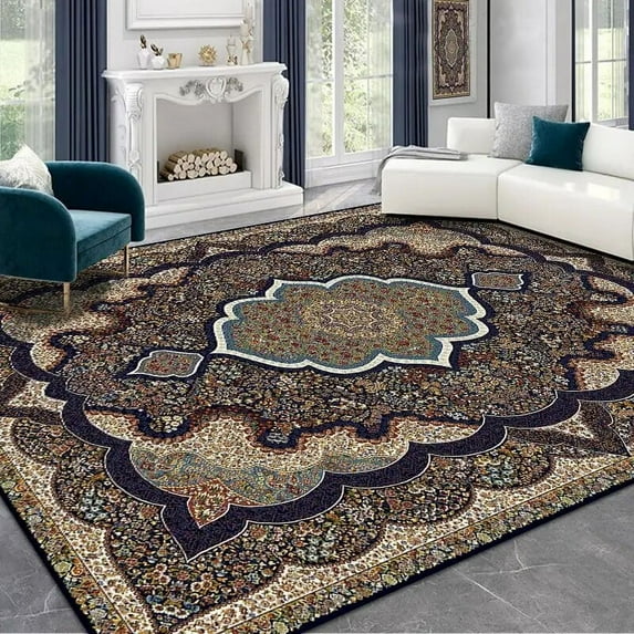 Light Luxury Retro Persian Carpet Large Size Living Room American Style Rugs 160x230cm Decoration Bedroom Bed End Area Floor Mat