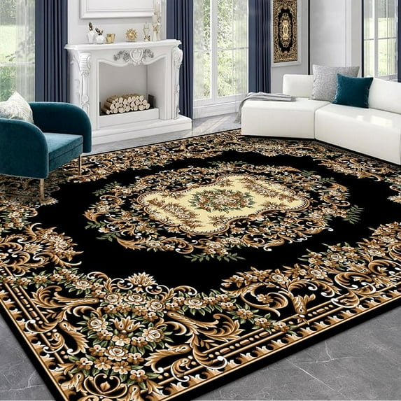 Light Luxury Retro Persian Carpet Large Size Living Room American Style Rugs 160x230cm Decoration Bedroom Bed End Area Floor Mat