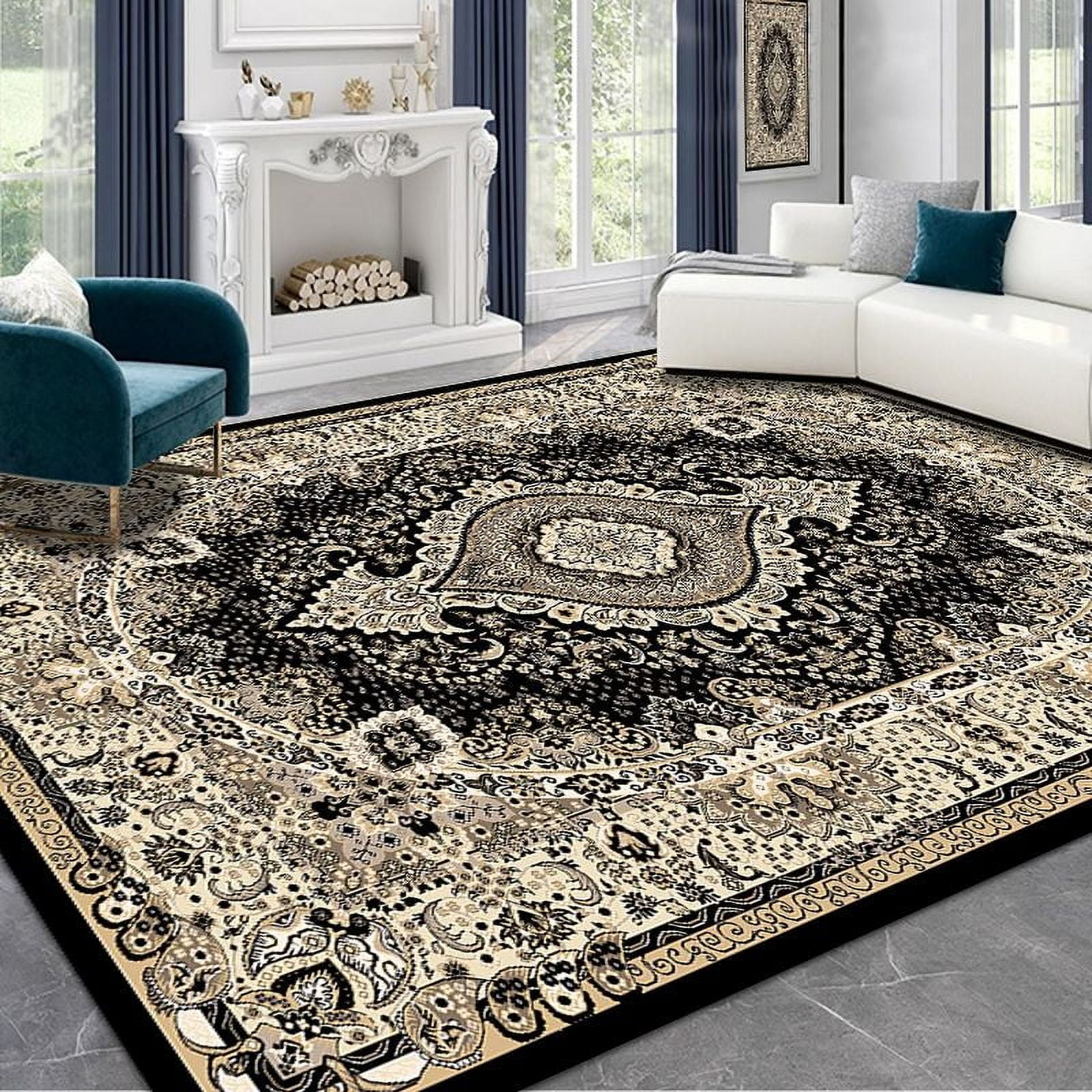 Light Luxury Retro Persian Carpet Large Size Living Room American Style ...
