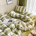 thumbnail image 1 of Light Luxury Retro Style Small Fresh Thick Strip Four-piece Bedding Student Dormitory Three-piece Set HYwys, 1 of 7