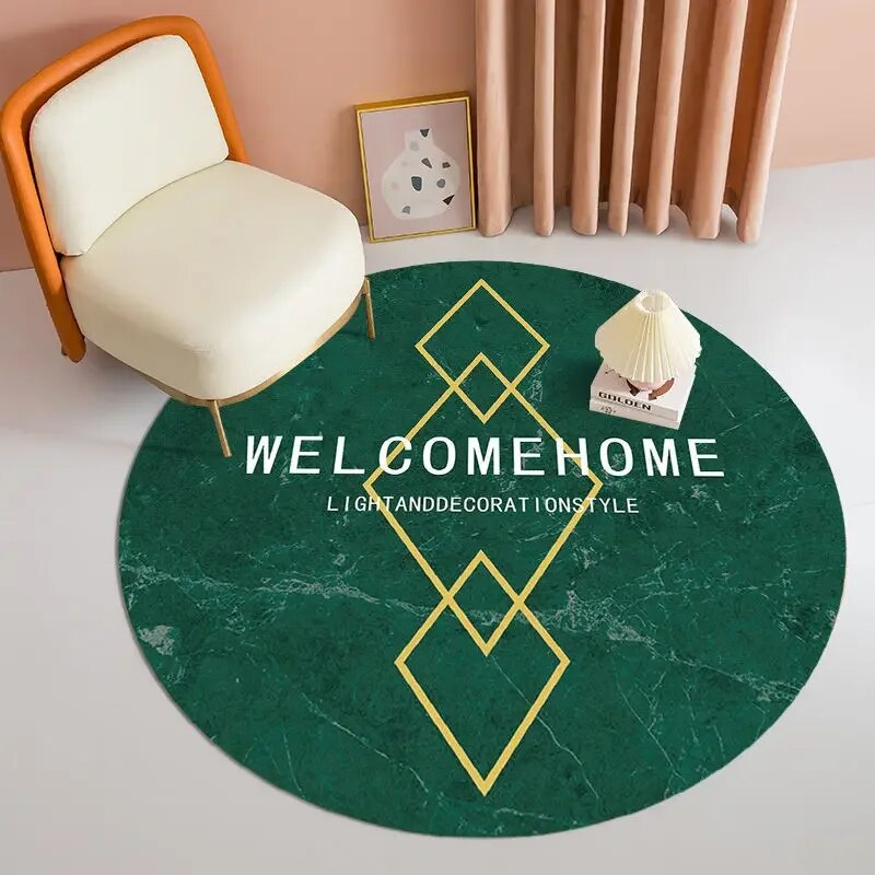 Light Luxury Round Carpets Ins Style Living Room Sofa Coffee Tables Rug Simple Decoration