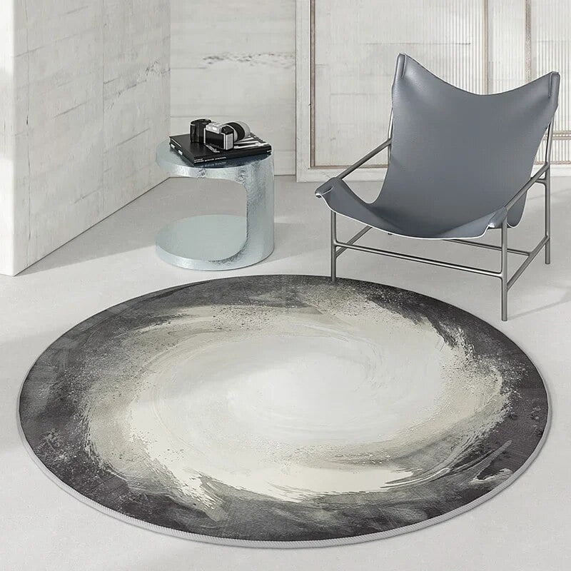 Light Luxury Round Carpets for Living Room Minimalist Bedroom Decor Rugs Large Area Study Floor