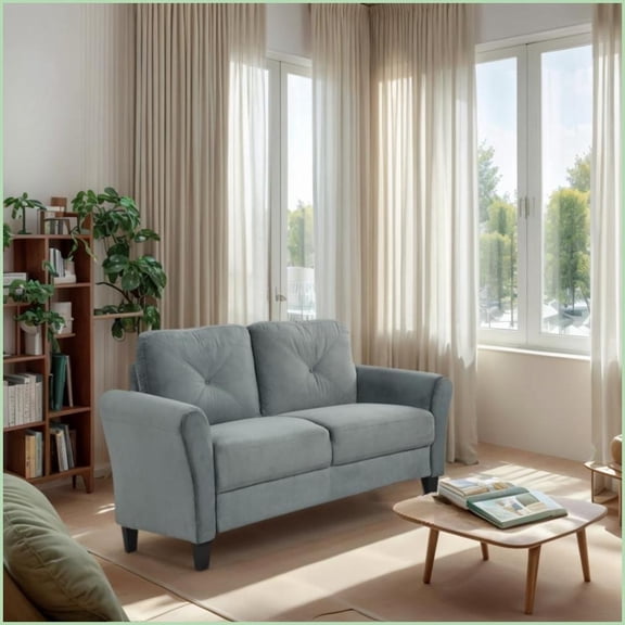 Light Luxury Velvet Modular 1-3 Seater Sectional Sofa for Small Spaces Living Room Bedroom Office | Easy-Clean | Cushion Back | Velvet