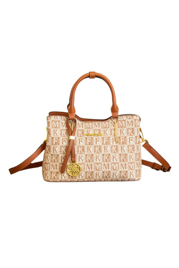 Light Luxury Vintage Print Tote Bag, Fashionable Versatile Shoulder/Crossbody Bag, Large-Capacity Bucket Bag, High-Quality Ladies' Handbag