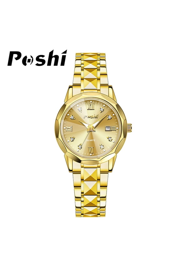 Light Luxury Women's Watch Fashion Simple Quartz Watch with Date Calendar Trendy Wristwatch
