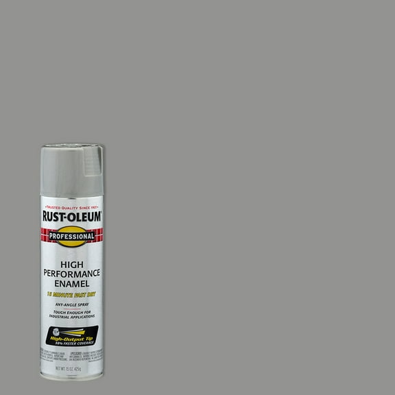 6 Pack, Light Machine Gray, Rust-Oleum Professional High Performance Gloss Enamel Spray Paint-7581838, 15 oz