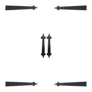 Ultra-Life Light Magnetic Decorative Carriage-Style Garage Door Accent Trim Hardware 4 Hinges, 2 Handles