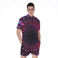 thumbnail image 1 of Light Mandala Short Sleeve Men'S Rompers, Bohemian Mandala Yoga Boho Casual Summer Jumpsuits Outfit, 1 of 4