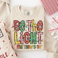 thumbnail image 1 of Be The Light Matthew Christmas Sweatshirt, Christmas Bible Verse Sweatshirt, Christmas Light Sweatshirt, Inspirational Shirt, Religious Xmas Tee, Merry Christmas T-shirt, 1 of 3
