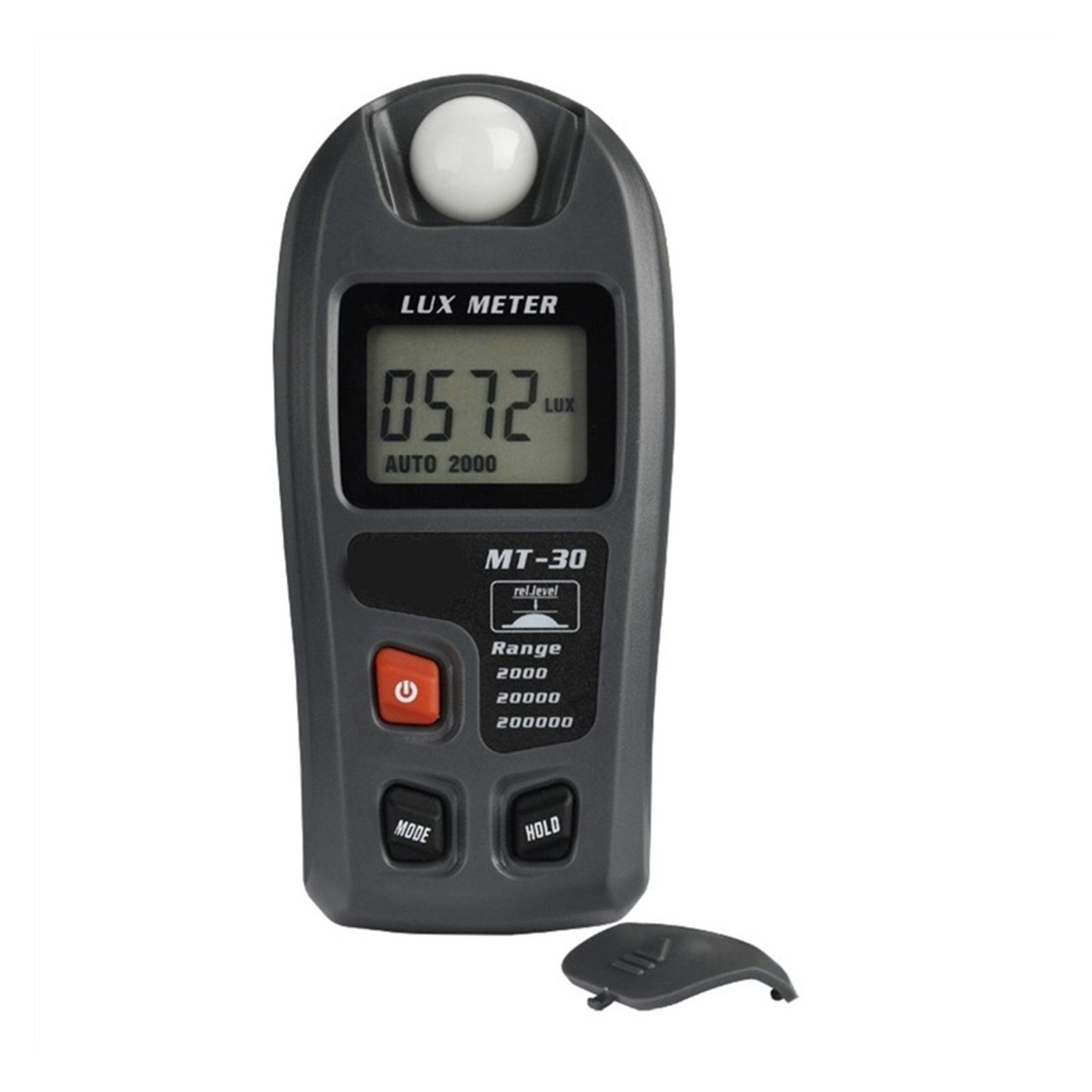 Luxmetro Portatile Professionale – 0-200.000 Lux, Schermo LCD A 4 Colori, Memorizzazione Dati, Spegnimento Automatico, Batteria Inclusa