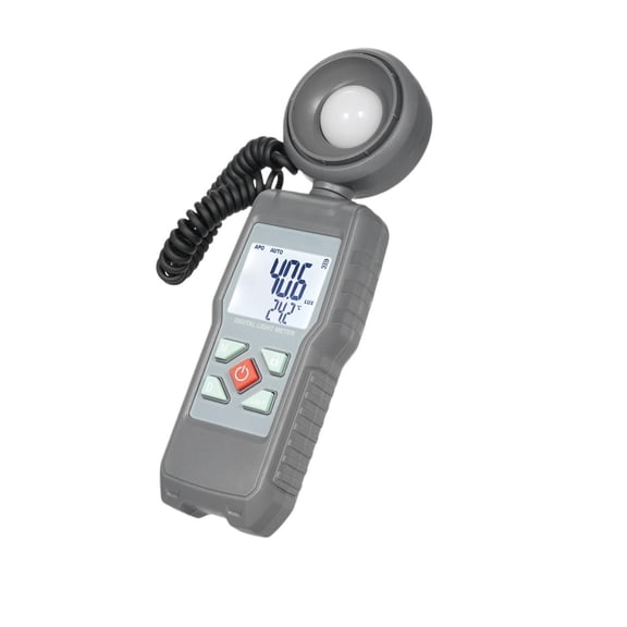Light Meter Digital Illuminance Meter Ambient Temperature Measuring Instrument Range Up To 200,000 Lux Luxmeter 360 Rotatable